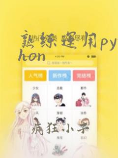 熟练运用python