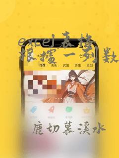 excel表格根据一列数据排序