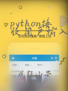 python接收用户输入的数据
