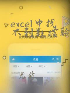 excel中找不到数据验证