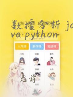 数据分析 java python