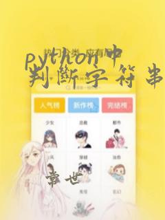 python中判断字符串类型