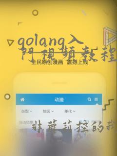 golang入门视频教程