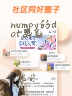 numpy的dot函数