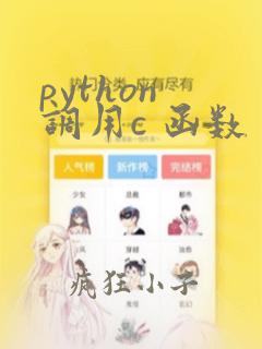 python 调用c 函数