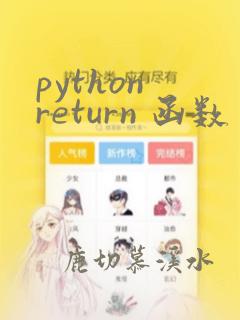 python return 函数