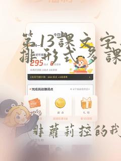 第13课文字编排形式多课件课件