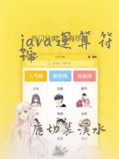 java运算符号