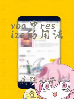 vba中resize的用法