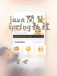 java开发 spring教程
