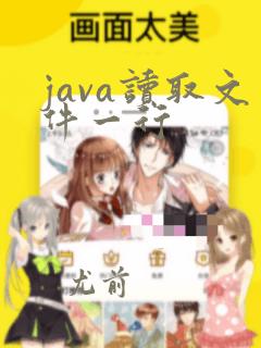 java读取文件一行