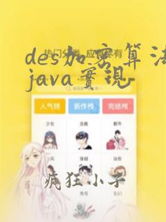 des加密算法java实现