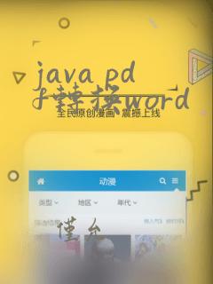 java pdf转换word