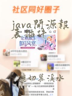 java开源报表插件