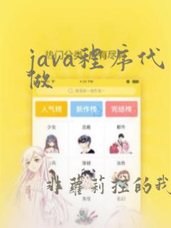java程序代做