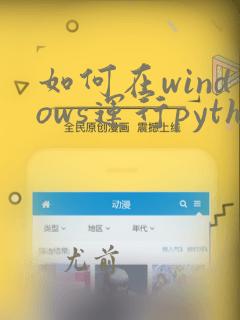 如何在windows运行python程序