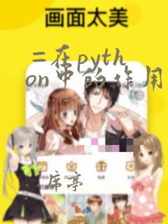 =在python中的作用