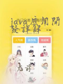 java应用开发详解