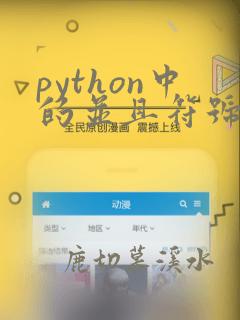 python中的并且符号