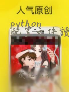 python 配置文件读写