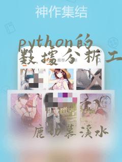 python的数据分析工具