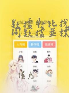 数据对比找出不同数据并标记