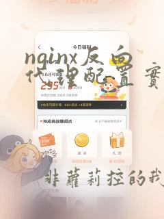 nginx反向代理配置实例