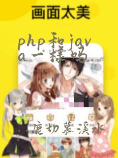 php和java一样吗