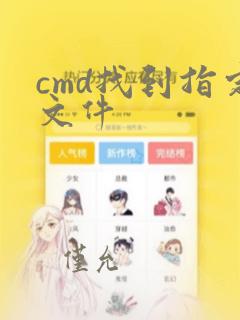 cmd找到指定文件