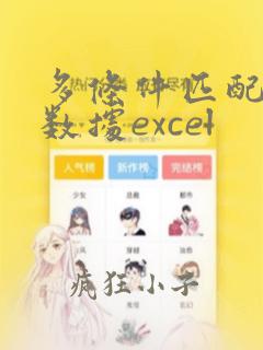 多条件匹配查找数据excel
