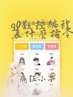 g0数控编程代表什么指令