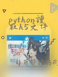 python读取h5文件
