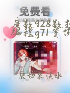 广数928数控编程g71实例格式