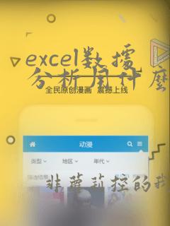 excel数据分析用什么软件