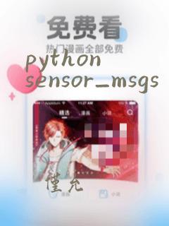 python sensor_msgs