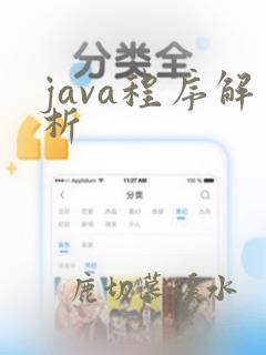 java程序解析