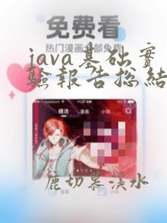 java基础实验报告总结