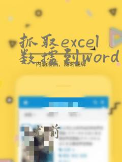 抓取excel数据到word