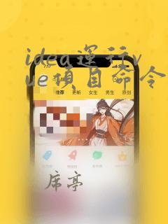 idea运行vue项目命令