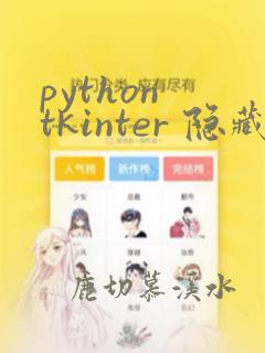 python tkinter 隐藏