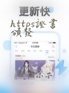 https证书颁发