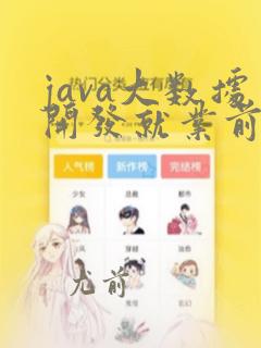 java大数据开发就业前景