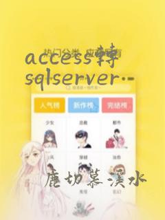access转sqlserver