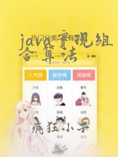 java实现组合算法