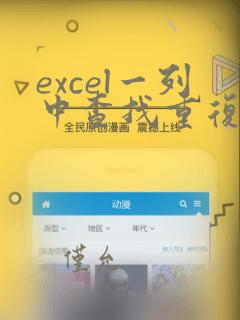 excel一列中查找重复数据