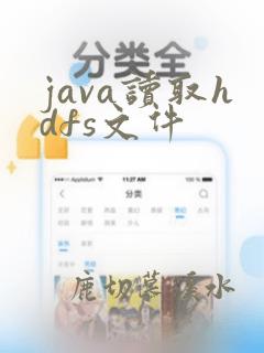 java读取hdfs文件