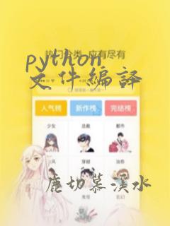 python 文件编译