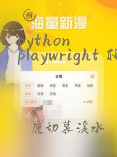 python playwright 爬虫