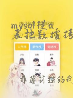 mysql从a表把数据拷到b表