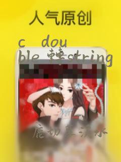c   double 转string